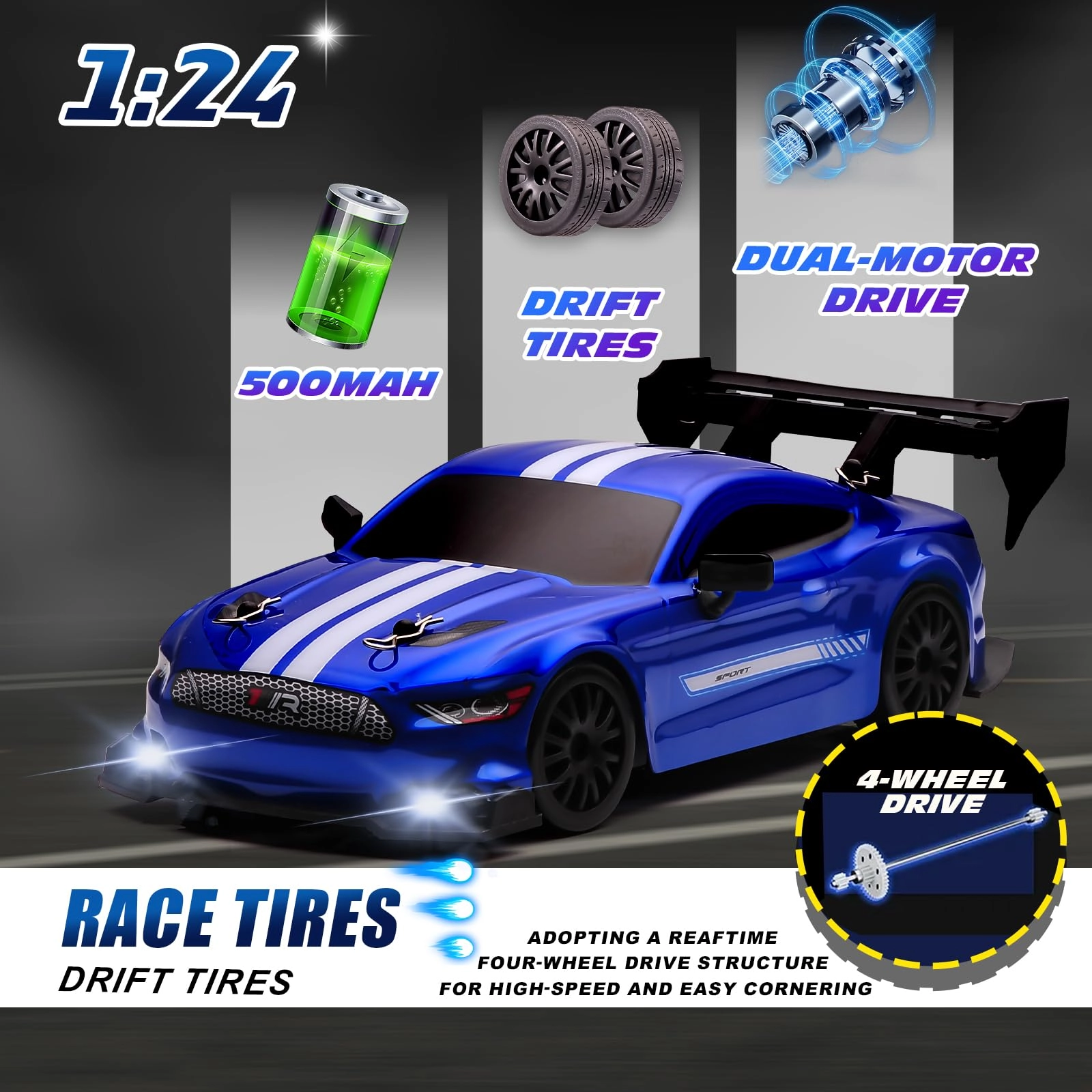 RC Drift Car - 1:24 Scale