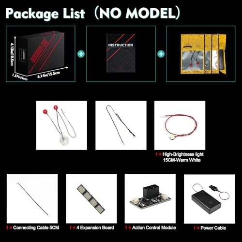 Light kit for LEGO 76327 Iron Man MK4 Bust - Plastic 1