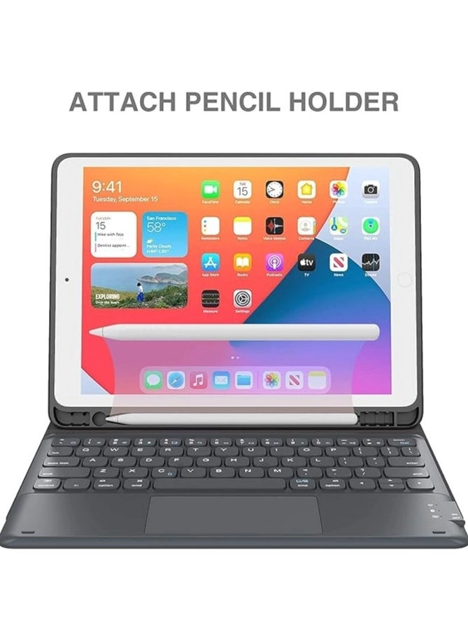 Keyboard Case with Smart Trackpad and Pencil Holder for iPad 10th Generation 10.9-inch (2022)