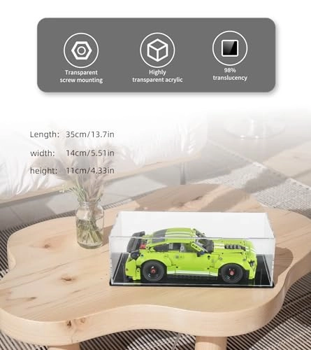 Acrylic Display Case for LEGO 42138 Ford Mustang Shelby GT500