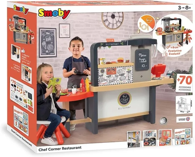 Chef Corner Restaurant Playset - 70 pcs (sim-7600312307)