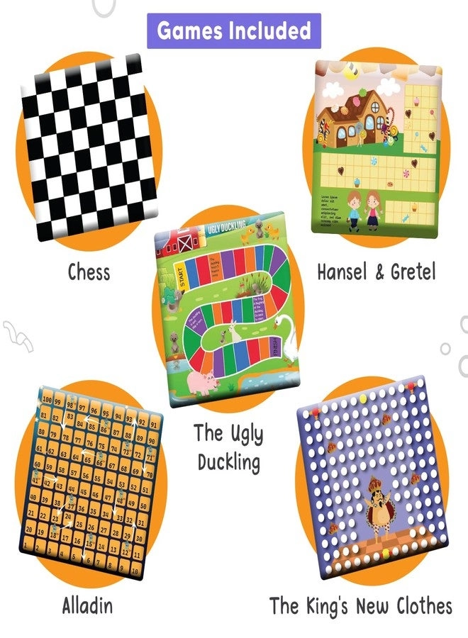 Chess + Little Mermaid + Aladdin + Travel Game - 10-in-1 Classic Book Set