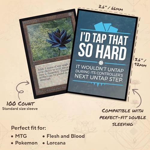 I'd Tap That So Hard MTG Card Sleeves - 104 Count