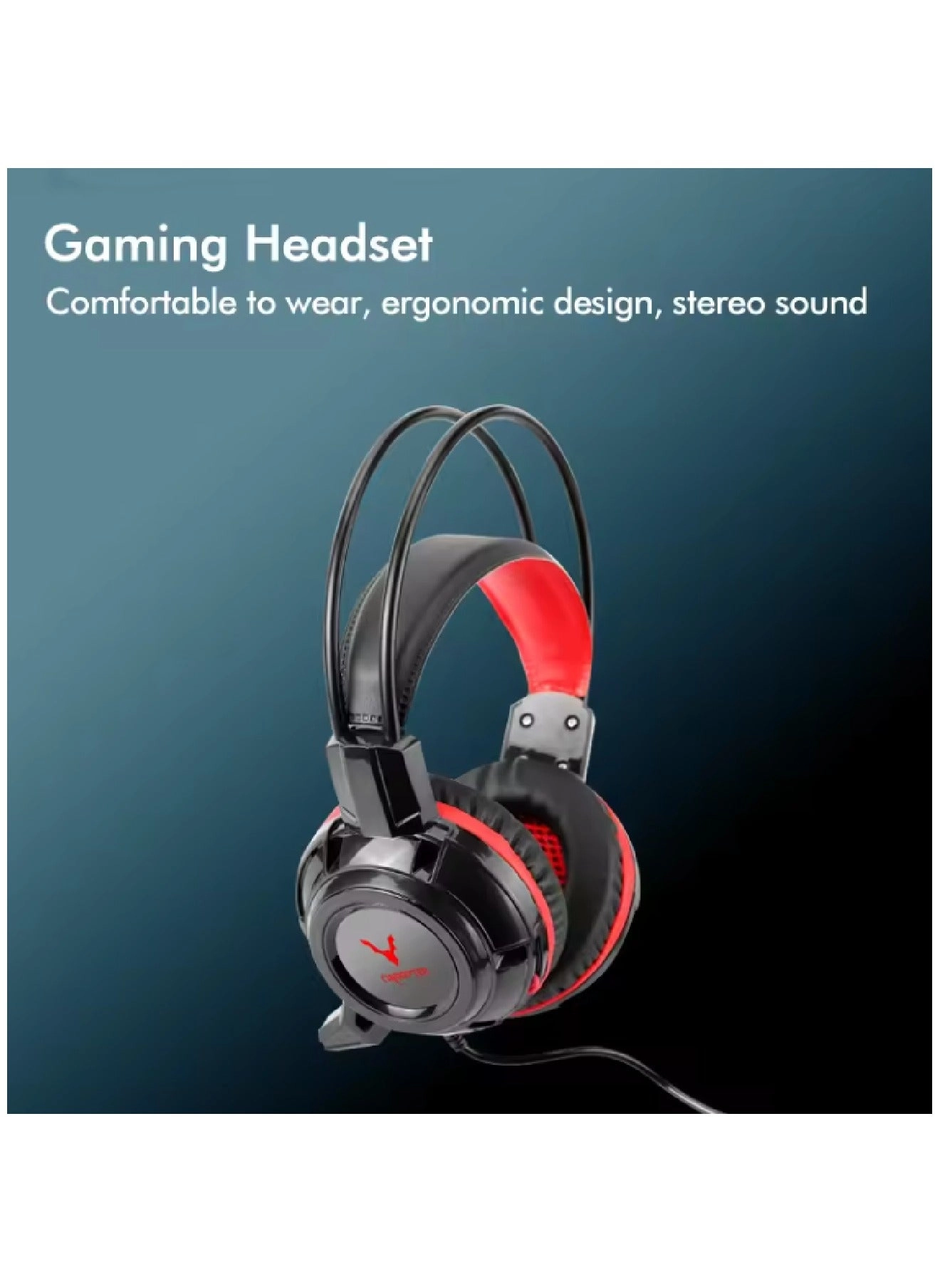 Keyboard + Mouse + Headphone + Mouse Pad - English/Arabic Wired