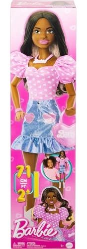 Barbie Fashion Doll - 28-in Dark Brown Hair Ages 3+