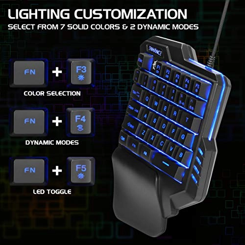One Handed Keyboard Mini Gaming Keypad - Wired