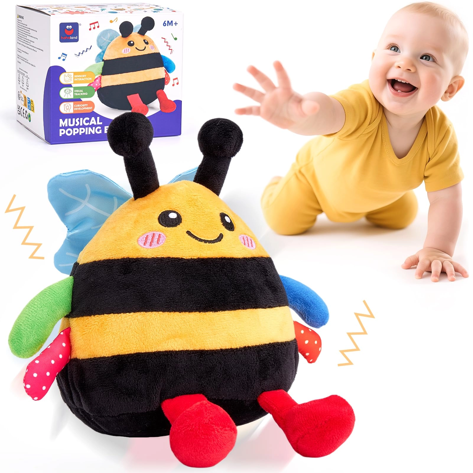 CubicFun Toys Industrial Co.,Ltd Learning Bee Plush - 6 to 18 months