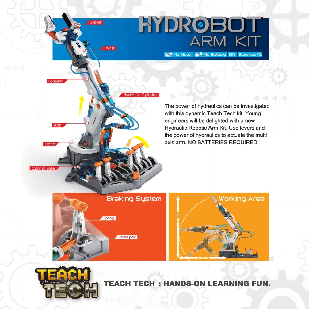 Hydrobot Arm Kit Mechanical Engineering - 12 years+ 230 pieces