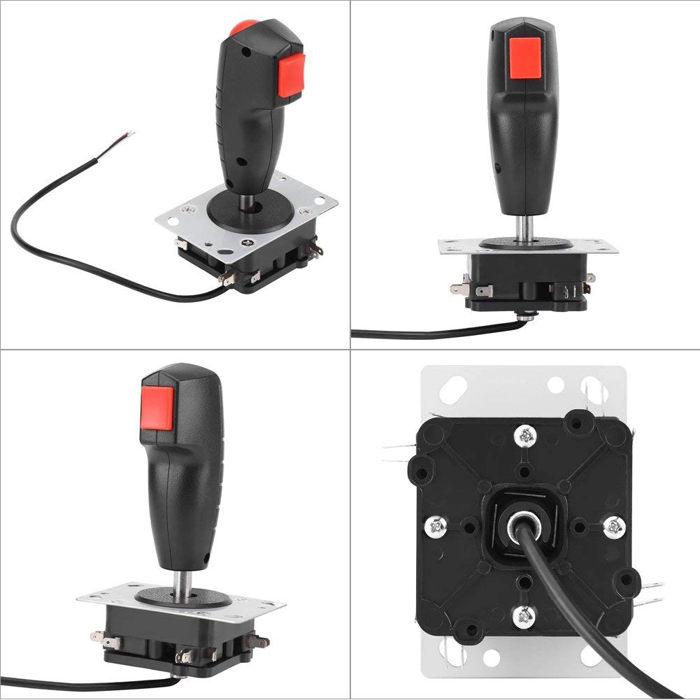 8 Way Flight Joystick - Black,Red,White