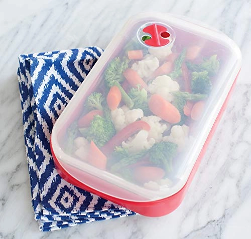 Steam Cooker - Red BPA-free