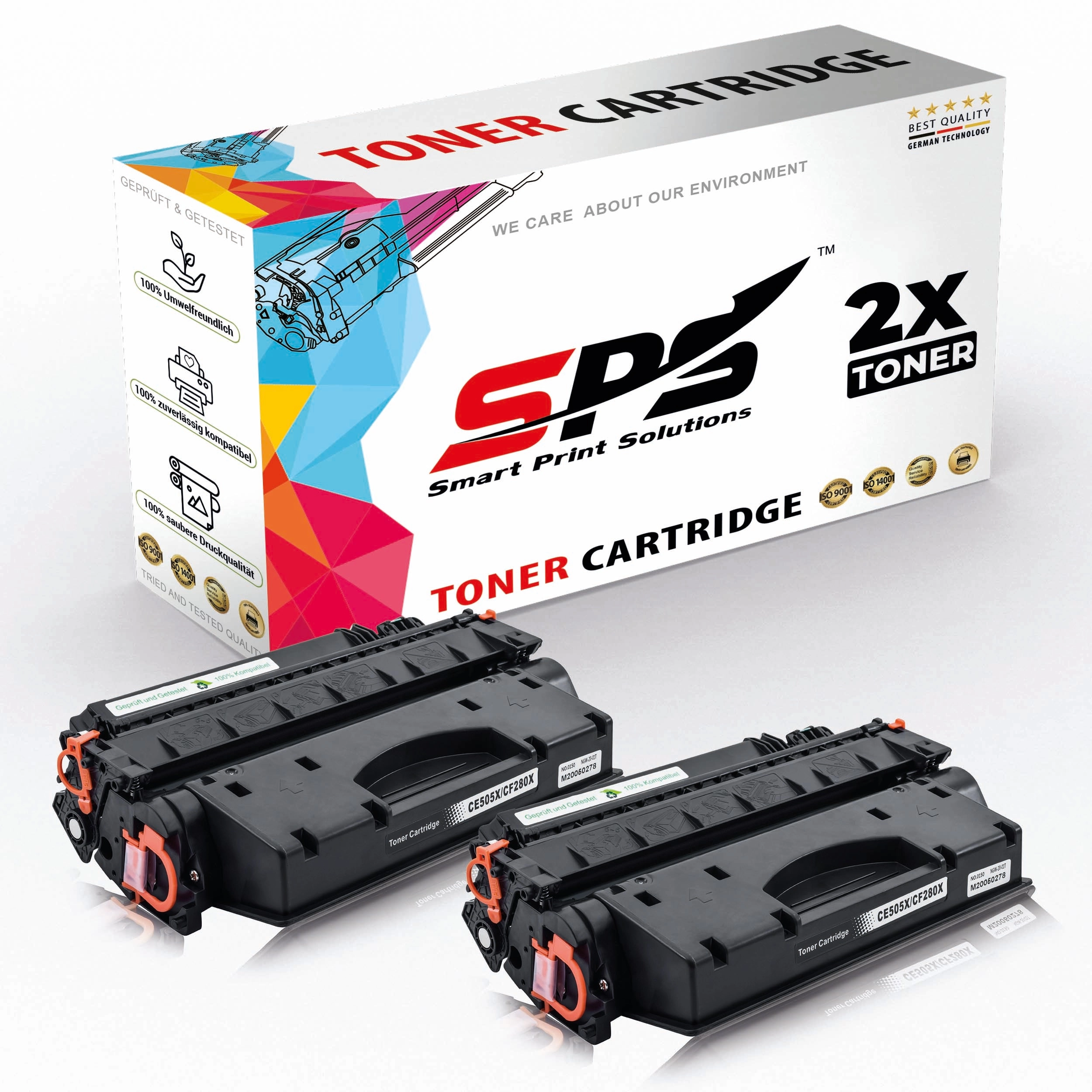 Smart Print Solutions CE505X - 2x Black