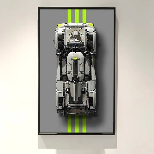 Display Wall Plate for LEGO 42156 Technic Peugeot 9X8 24H Le Mans - 75X45cm