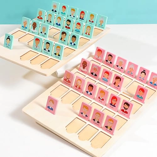 Guess Game Wooden Board Who Am i - 3+ Year Old