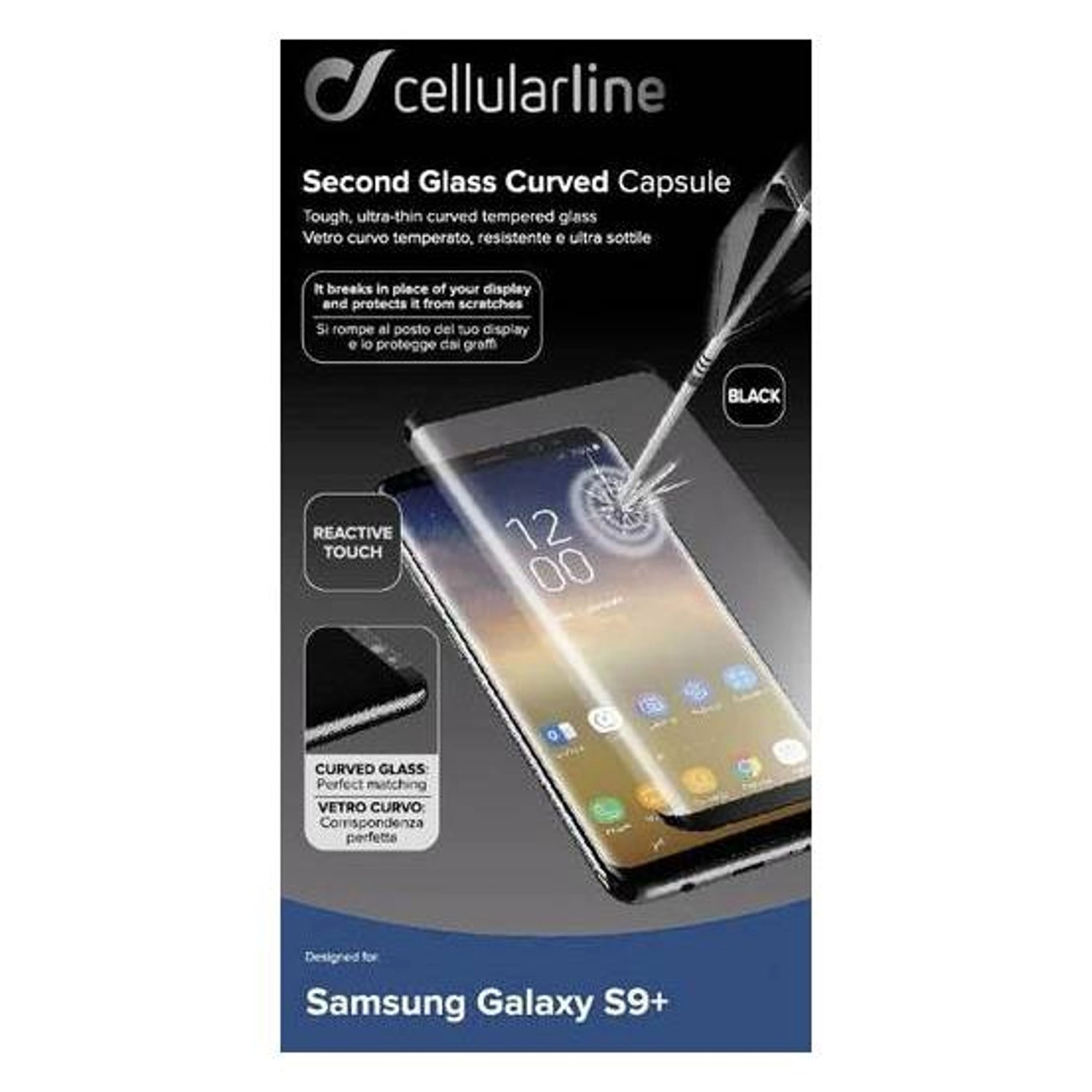 Curved Tempered Glass Screen Protector for Samsung Galaxy S9 Plus