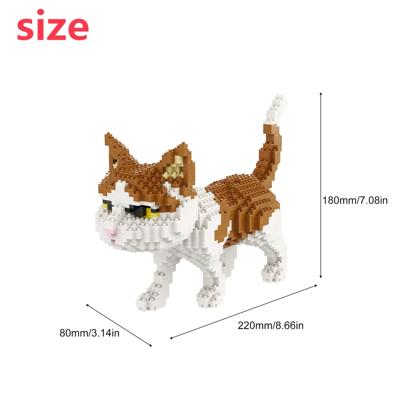 Cat Mini Building Blocks - Cat 1390 pcs