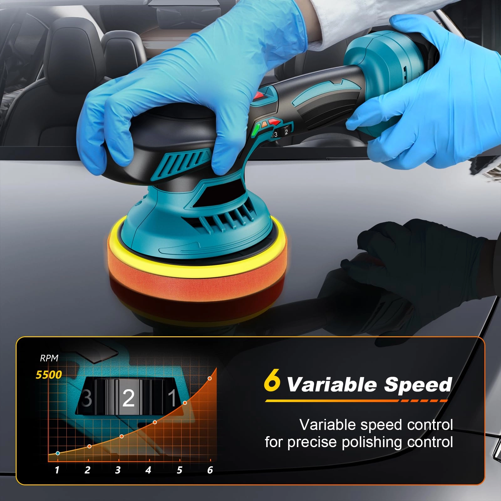 Cordless Car Polisher - 150mm