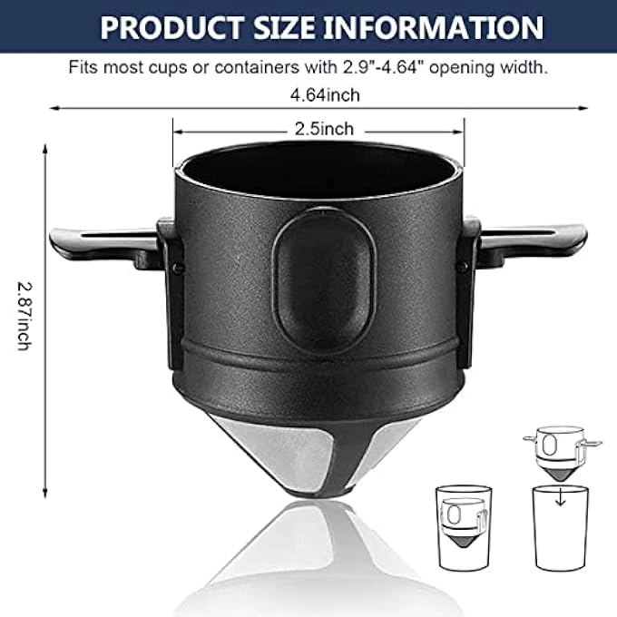 Filter - Bottom Cup Double Mesh Pour Over