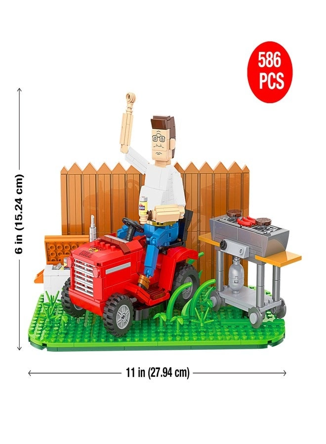 King of The Hill Hank Hill’s Backyard Building Kit - Hank Hill 586 pcs Set