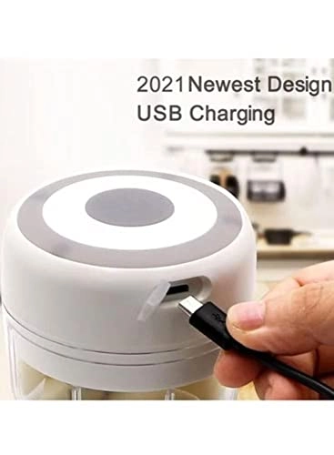 Mini Food Chopper - Electric Portable white