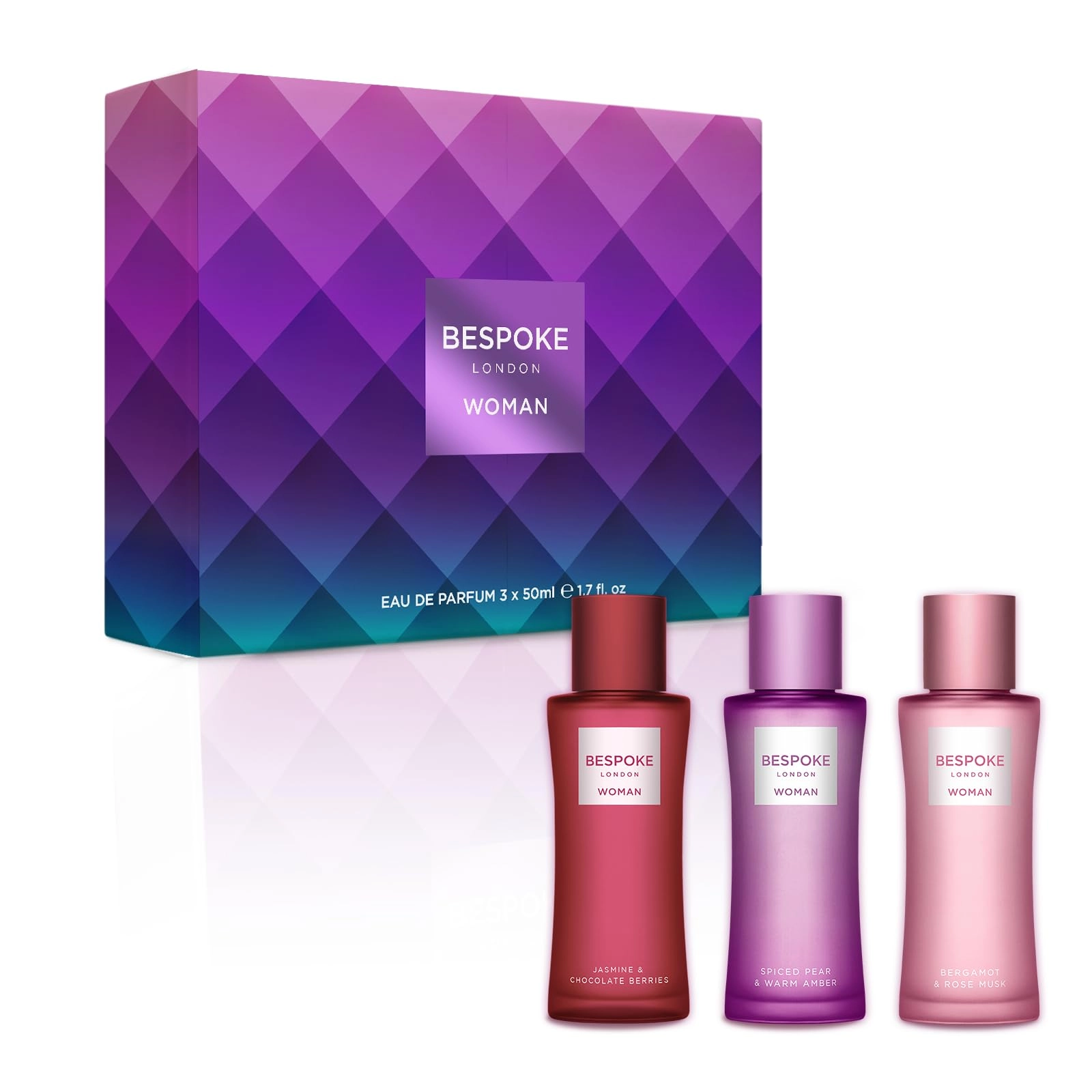 BESPOKE LONDON Women's Perfume - Eau de parfum 3 x 50 ml Gift Set
