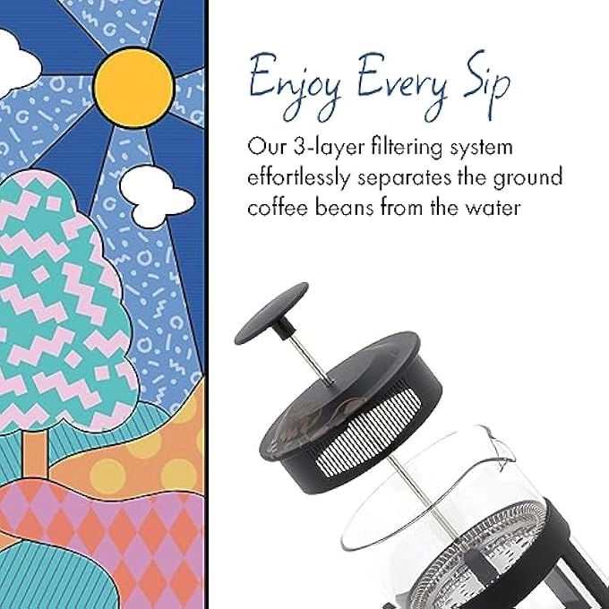 French Press - 800 Ml 27 Oz 3 Cup