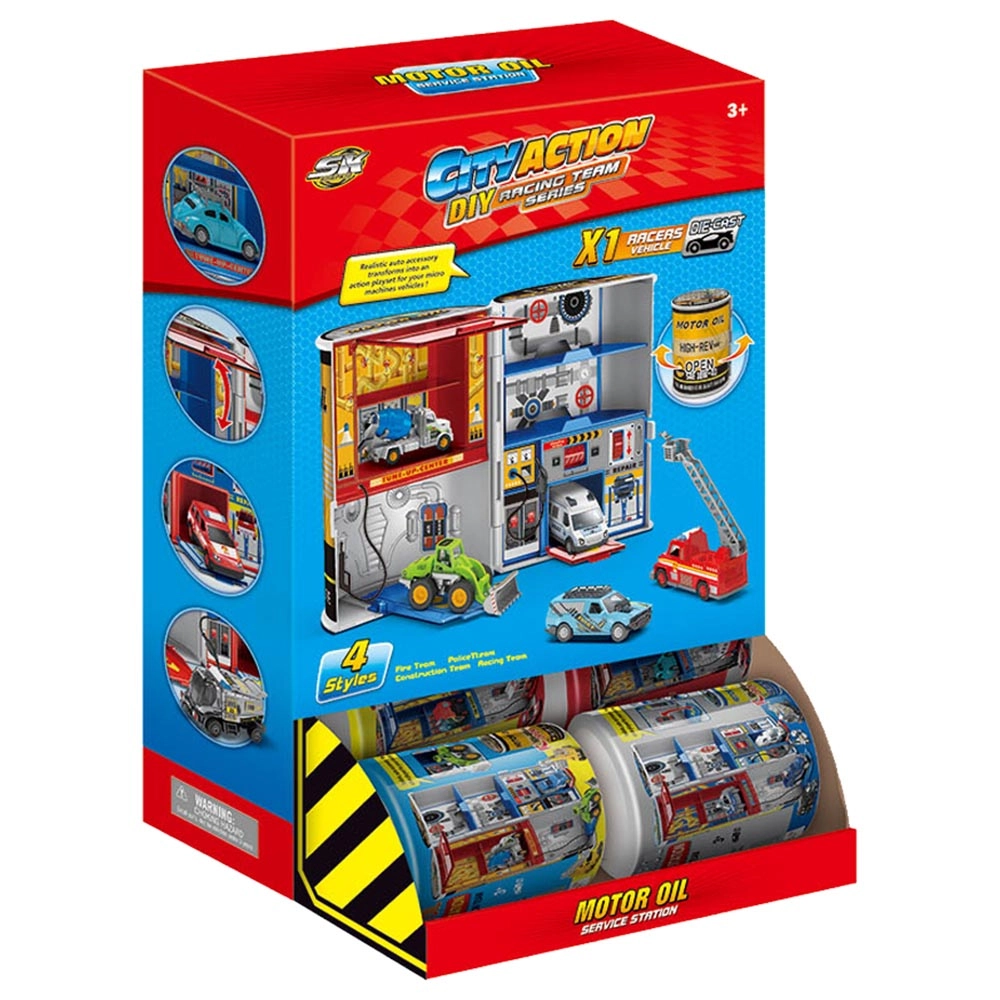 Parking Lots - 1 pc Assorted Die-Cast Playset