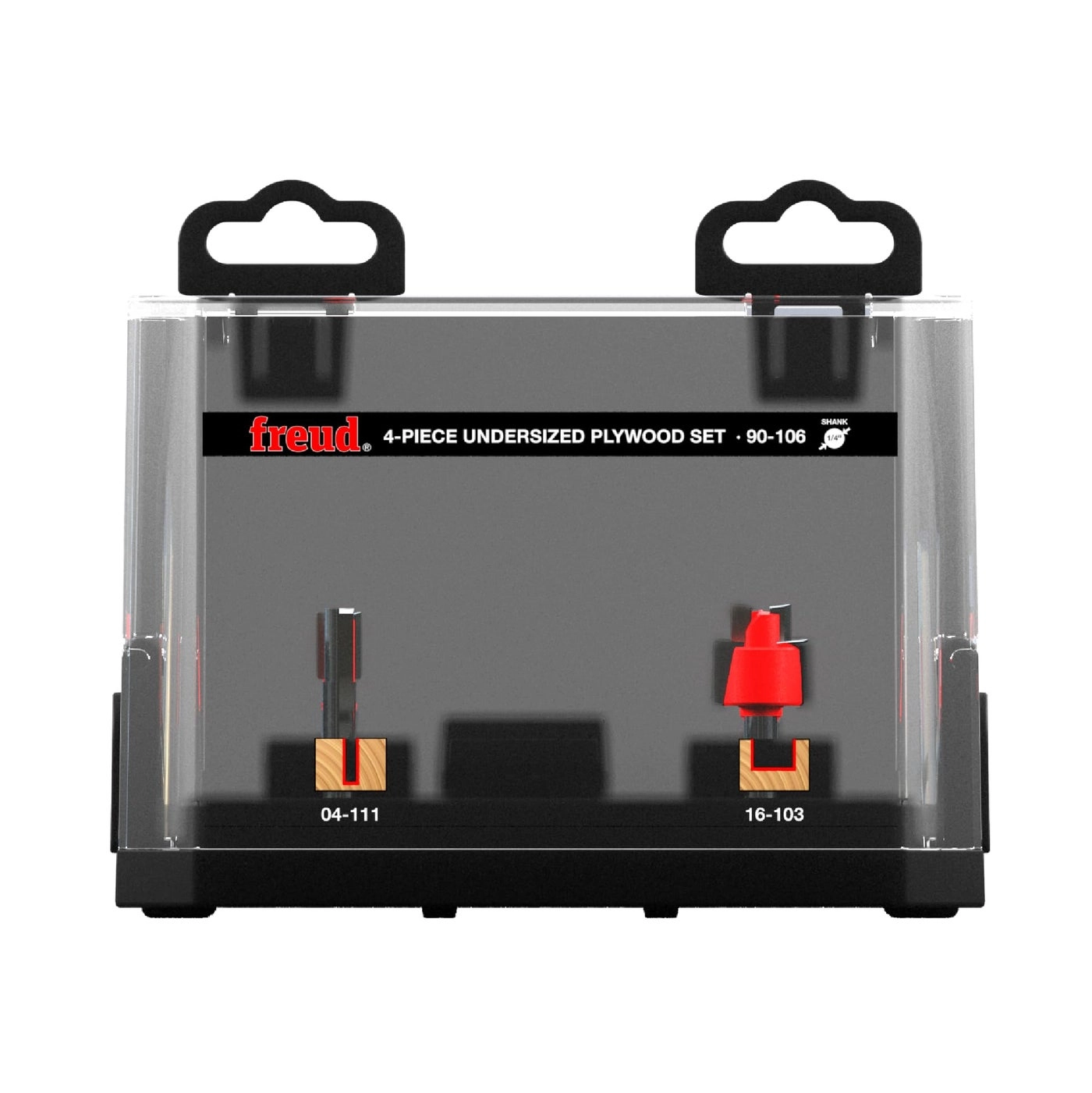 Freud Undersized Plywood Bit Set - 14 Shank 4 Piece