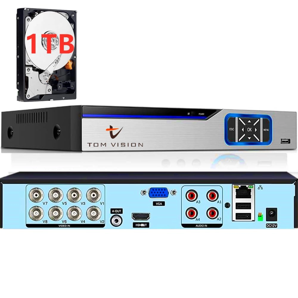 4CH-5MPDVR - 1TB 8 Channel