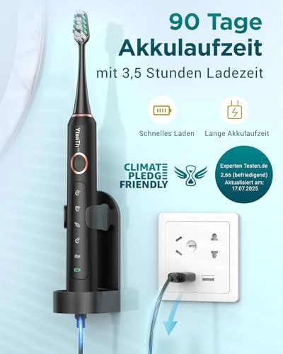 Y05U - 8 Toothbrush Heads 90 Days Battery Life 5 Brushing Modes