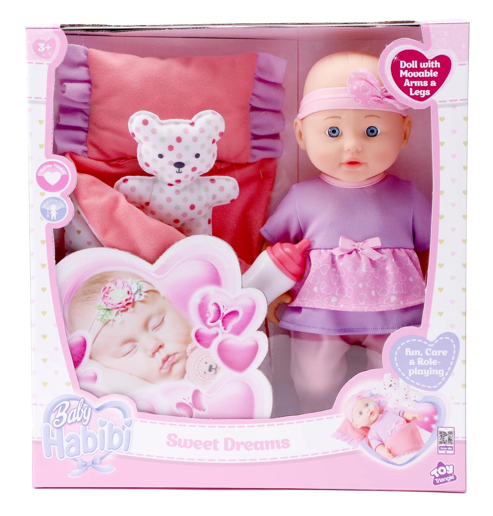 Baby Habibi Sweet Dream Doll - 14-inch Plastic