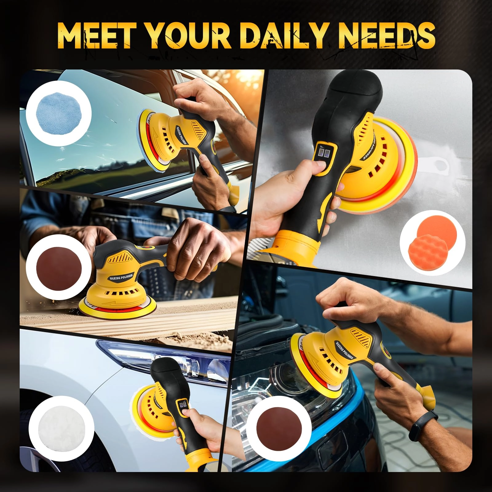 Car Buffer Polisher - 6 Inch