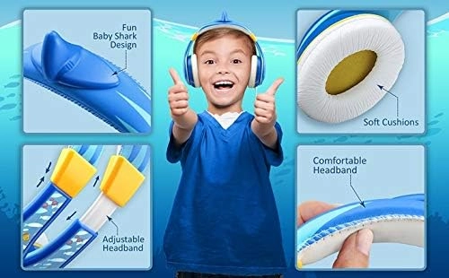 Baby Shark Wired Headphone