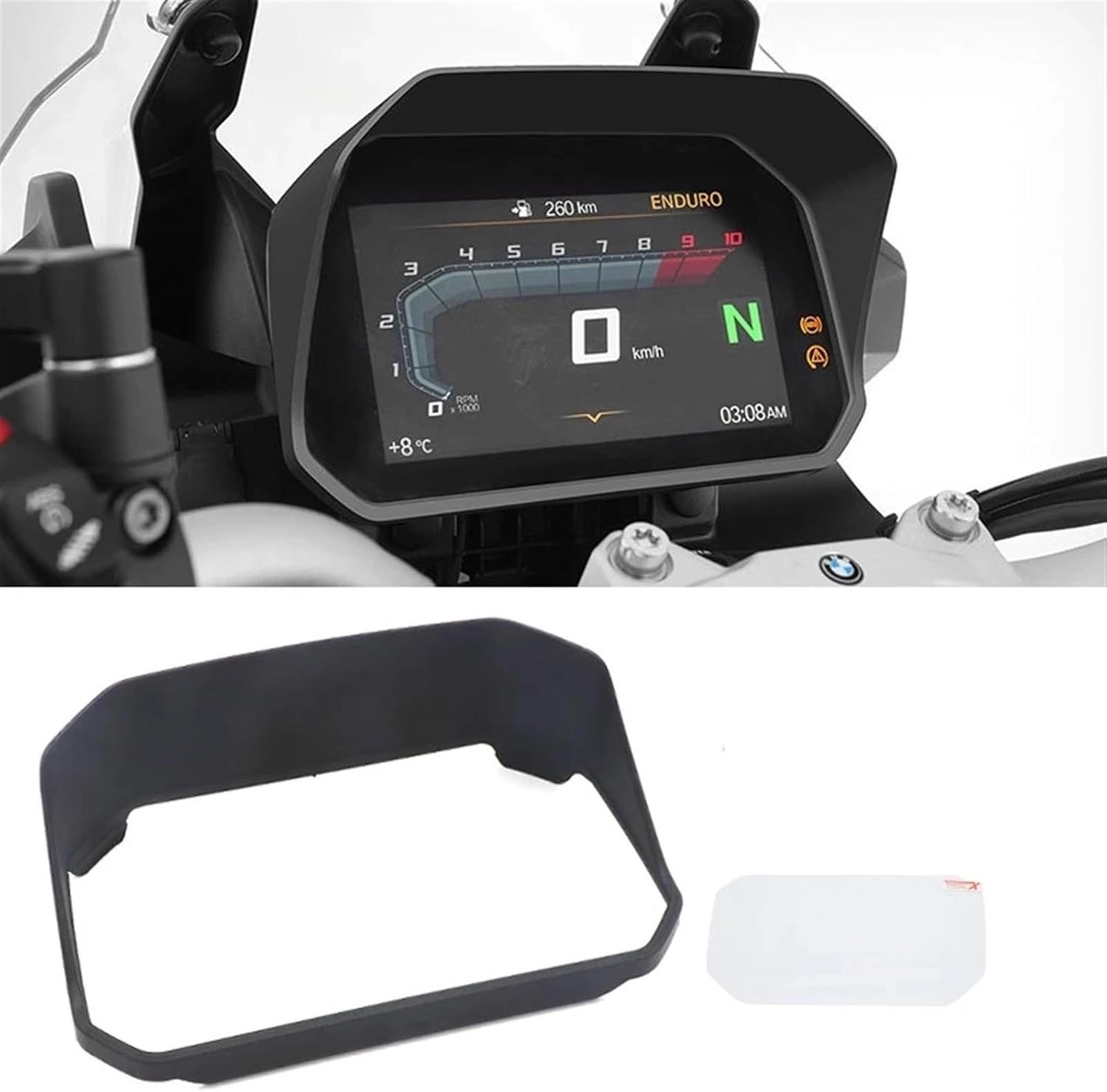 Motorcycle Instrument Sun Visor - BMW R1250RT
