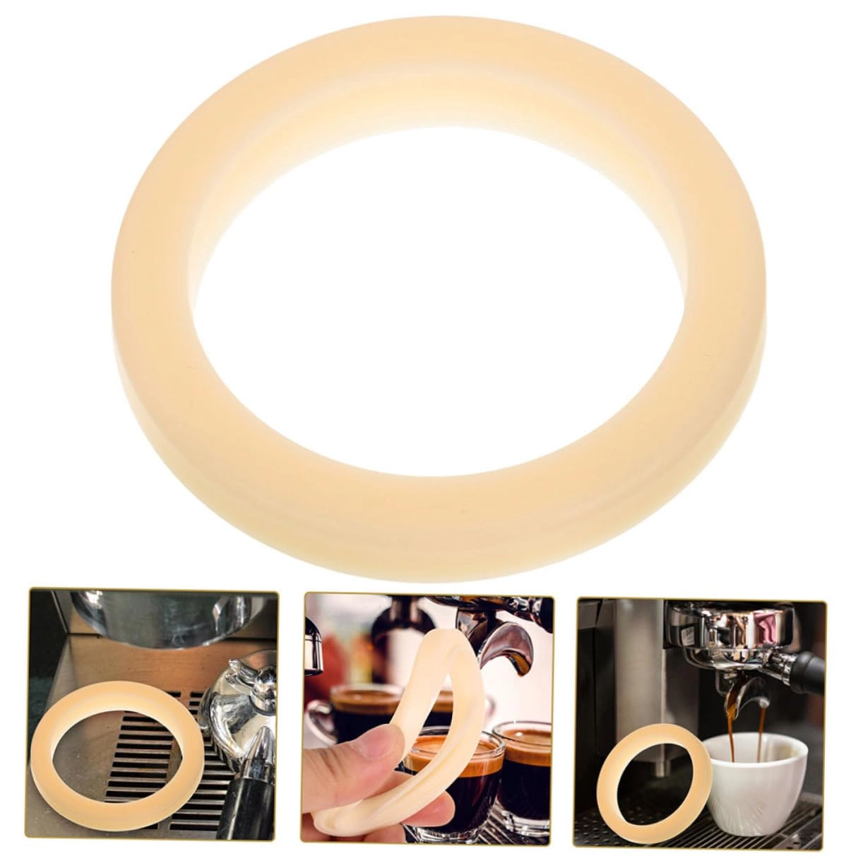 Espresso Machine Steam Ring - 2PCS Sealing Gasket Beige