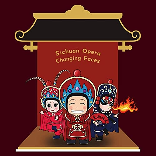 Sichuan Opera face-changing doll - Green panda 4 faces