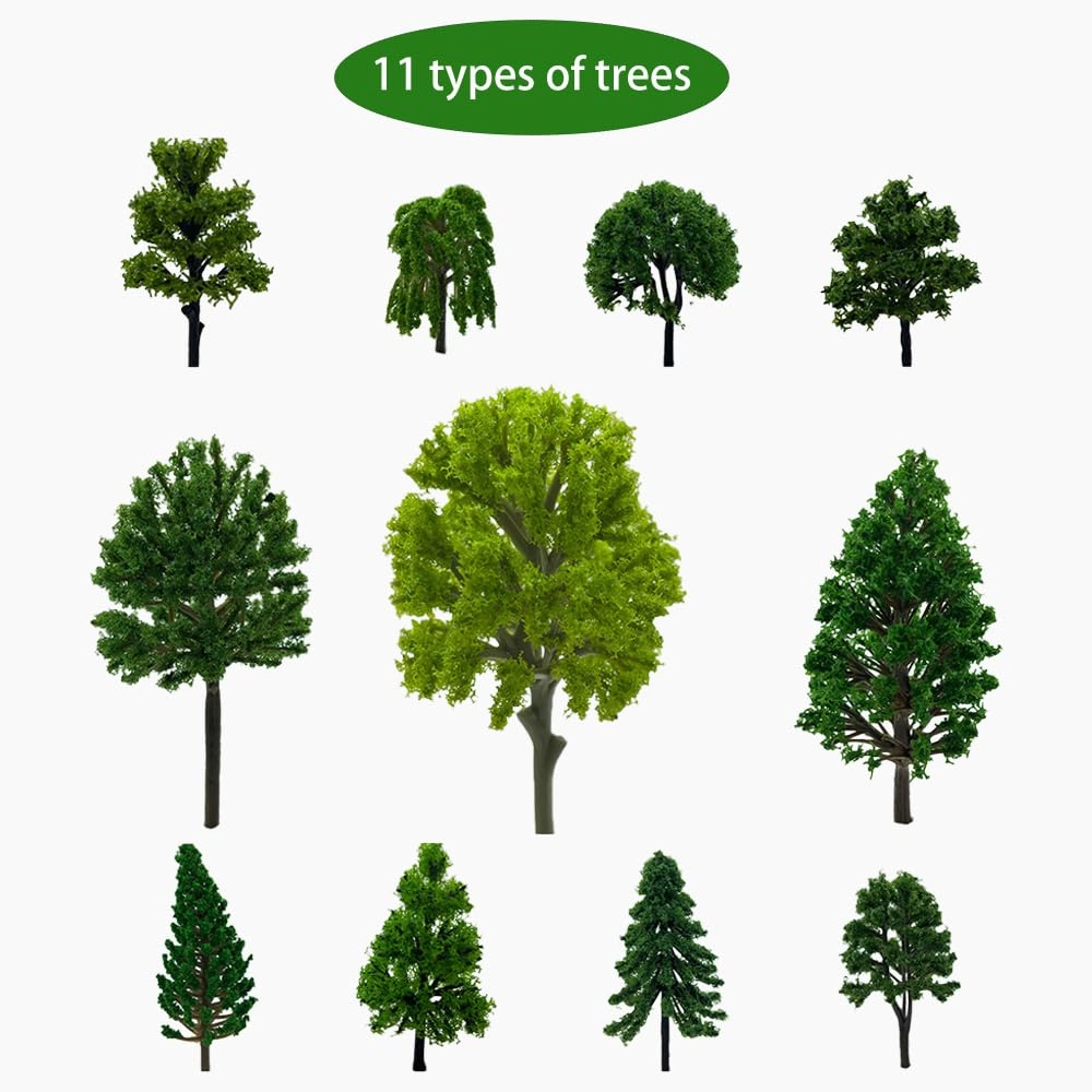 Mixed Miniature Trees - 30.0 Count 1:24 Scale