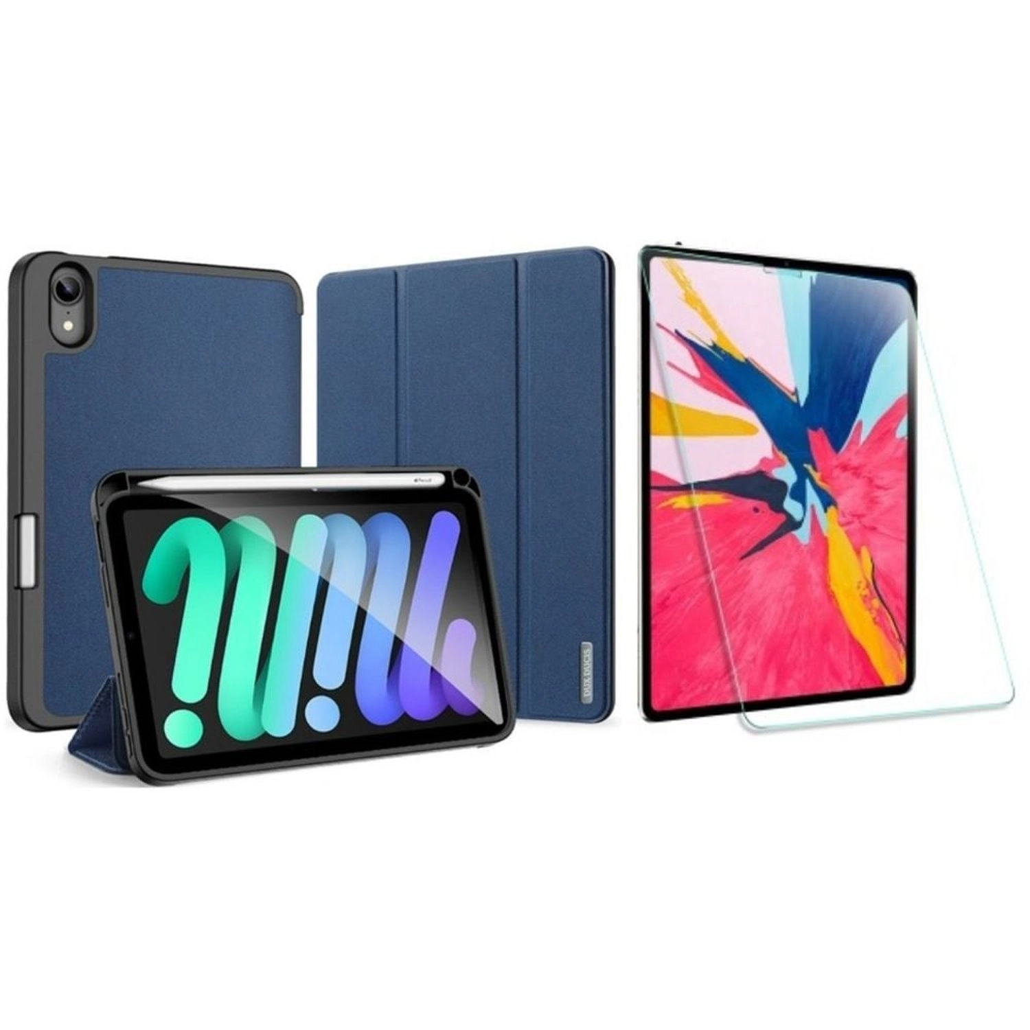 Stand Case with Screen Protector for iPad Mini 8.3-inch