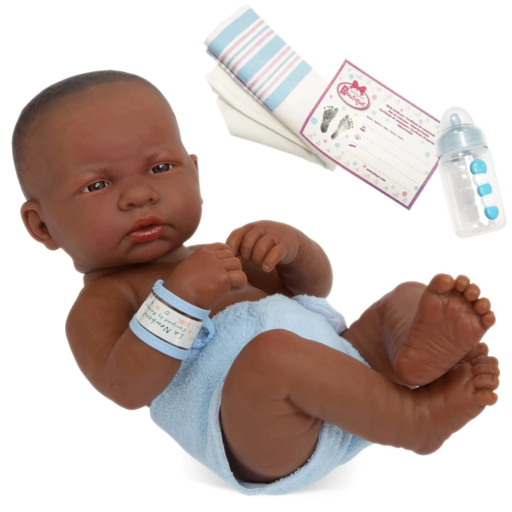 JC Toys Group, Inc. La Newborn First Day - 14 inches Vinyl AA Real Boy Ages 2+