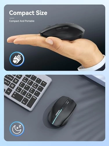 Tri-Mode Rechargeable Mouse - Wireless