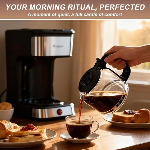 Clear CM251 - 12-Cup Removable Filter Glass Carafe Heated Base