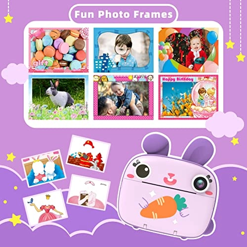Kids Instant Camera - 2.4 Inch 32GB 12MP