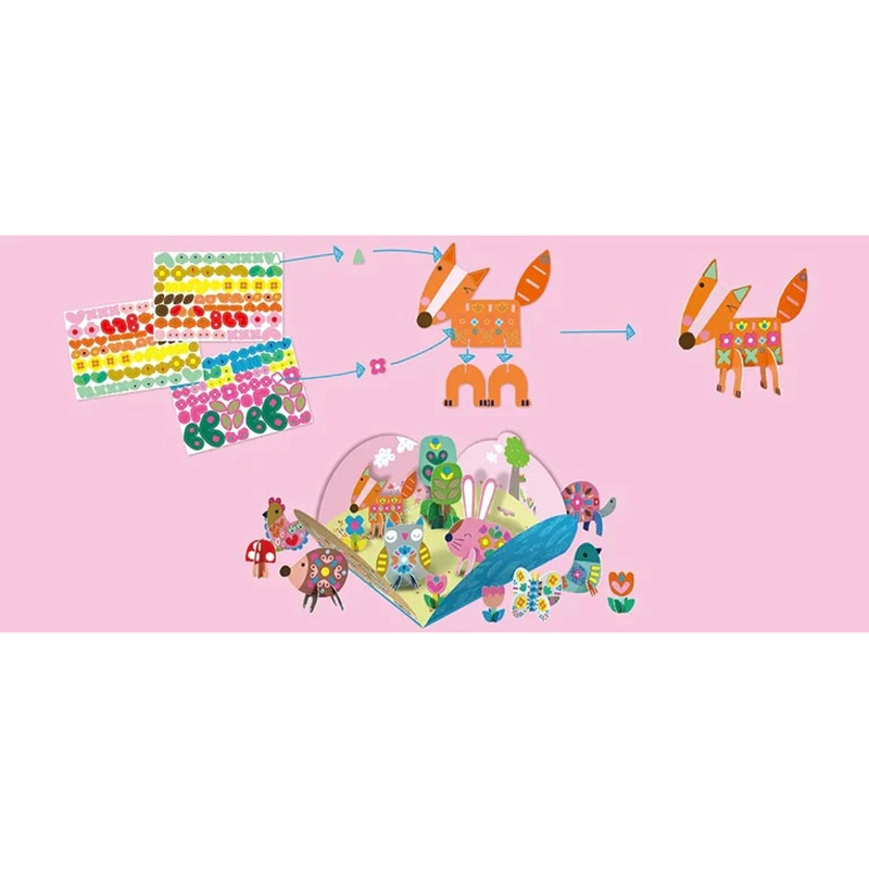 Secret Garden Activity Sticker Book Reusable 200 pcs