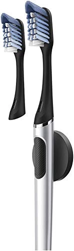 Clic - Chrome Black 2 Replaceable Brush Heads Magnetic Holder