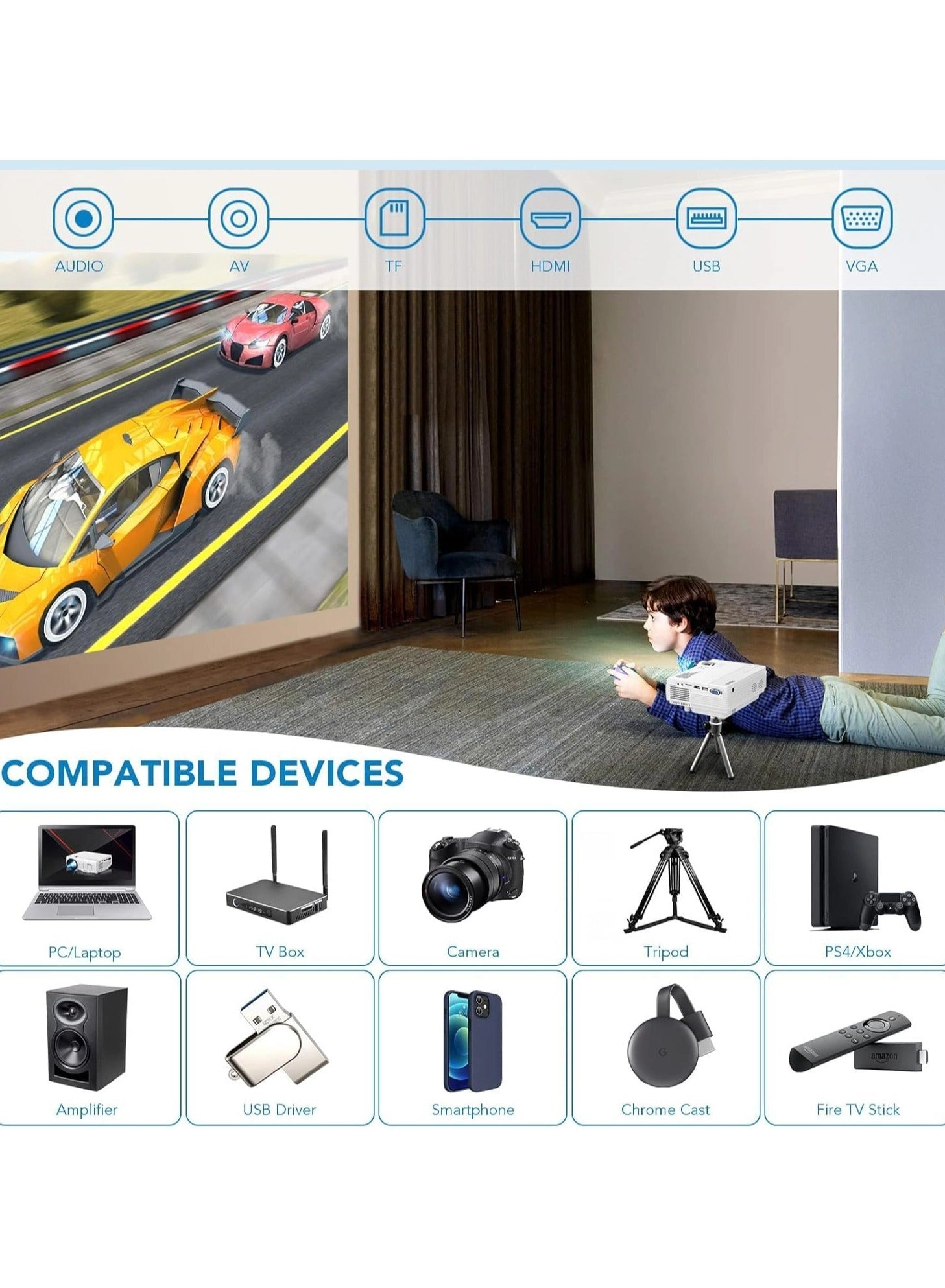 Video Projector vp-01 400 lm