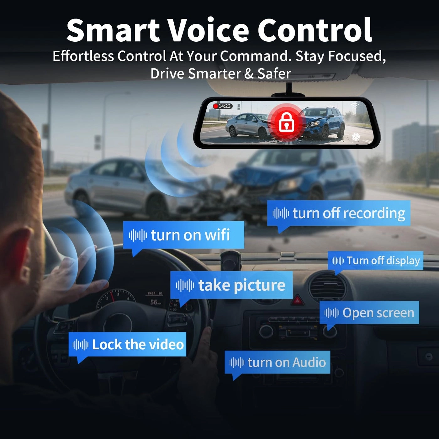 Mirror Dual Dash Camera - 4K 2.5K