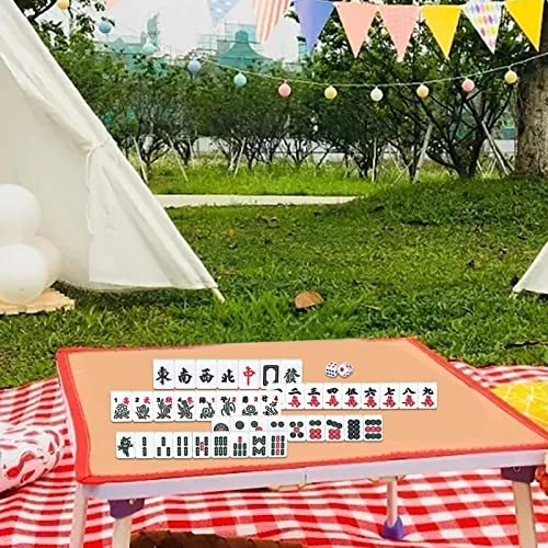 Mini Mahjong - 144 tiles Portable Pink