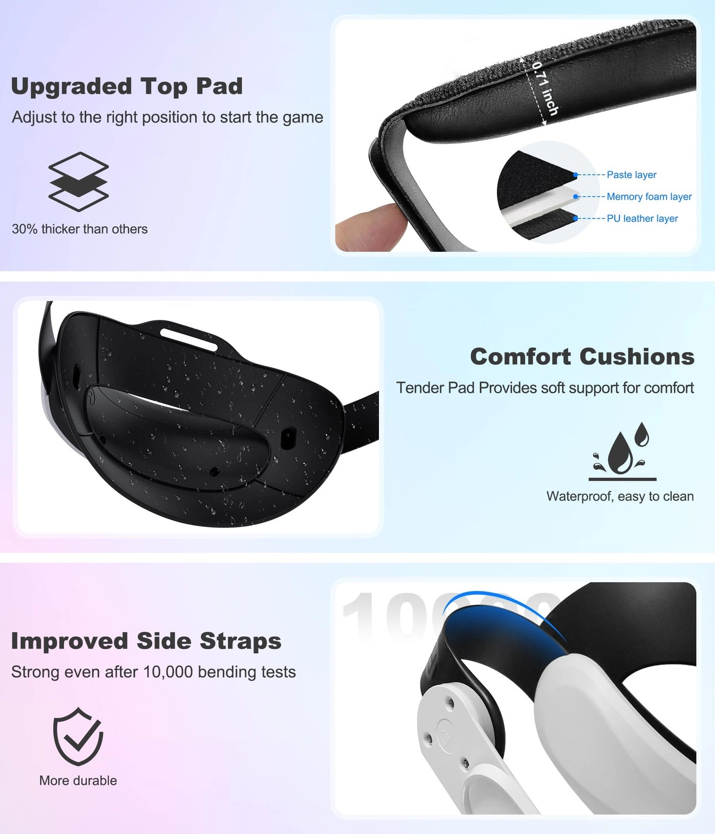 Head Strap - Quest 3S Quest 3 Quest 2 Adjustable