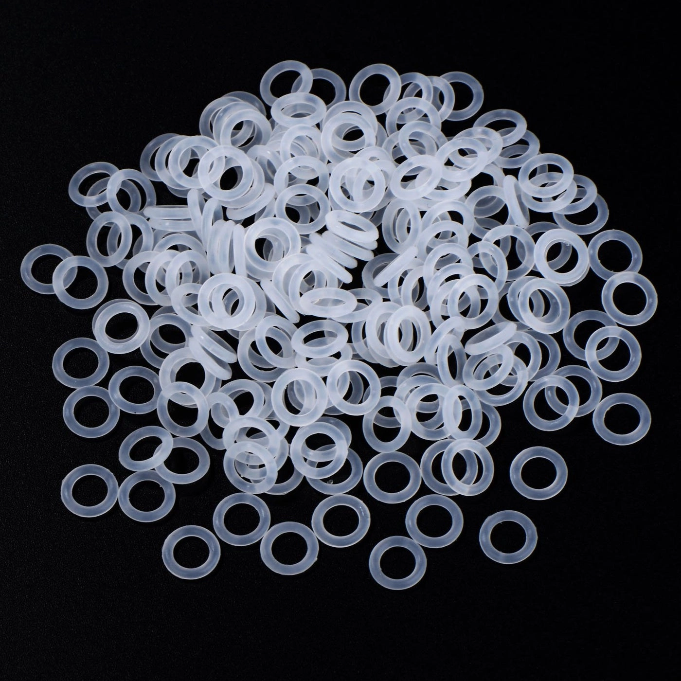 O Ring Keyboard Dampeners - 200 Pieces Silicone Plastic Storage Box