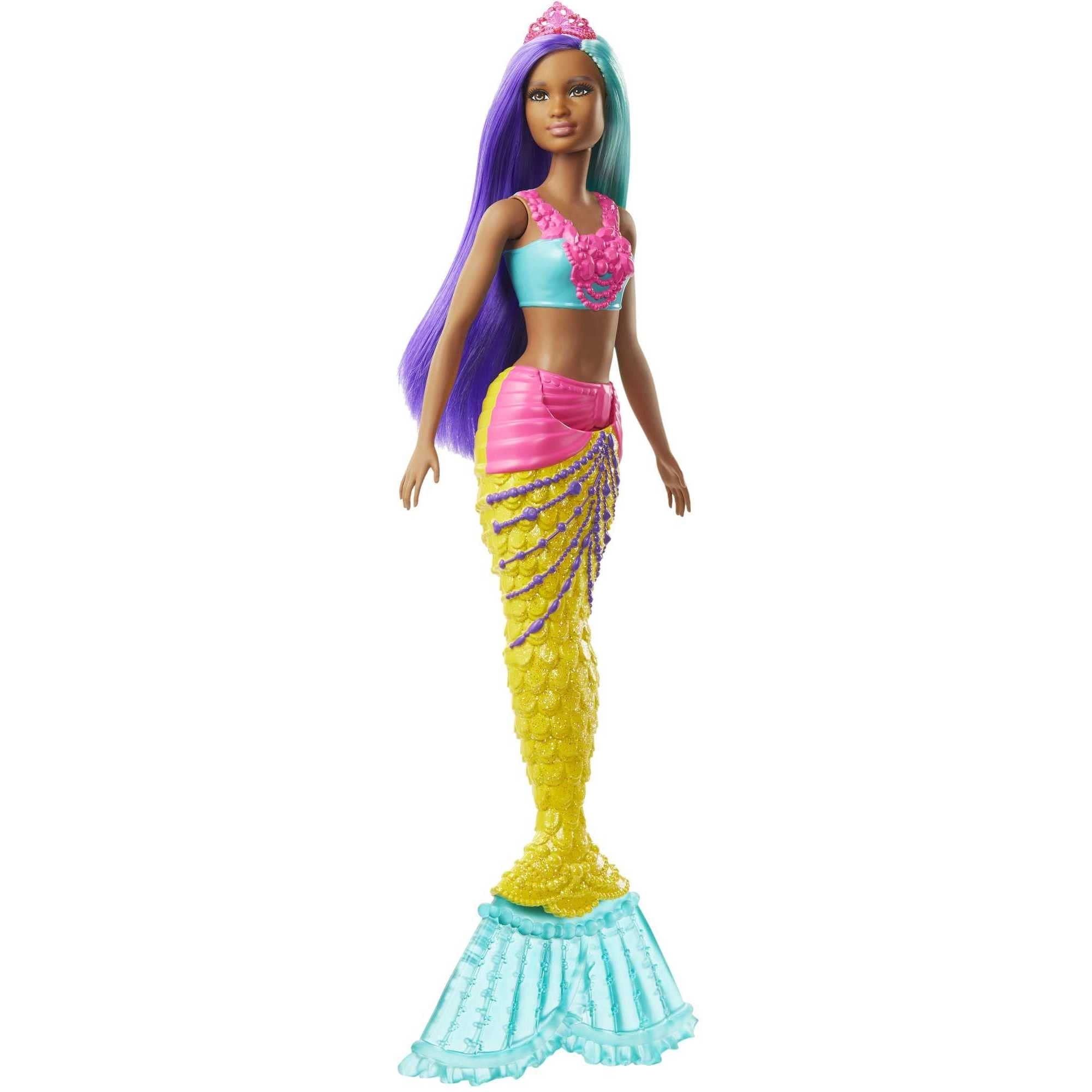 Barbie Dreamtopia Surprise Mermaid Doll - Plastic teal and purple hair Ages 3+