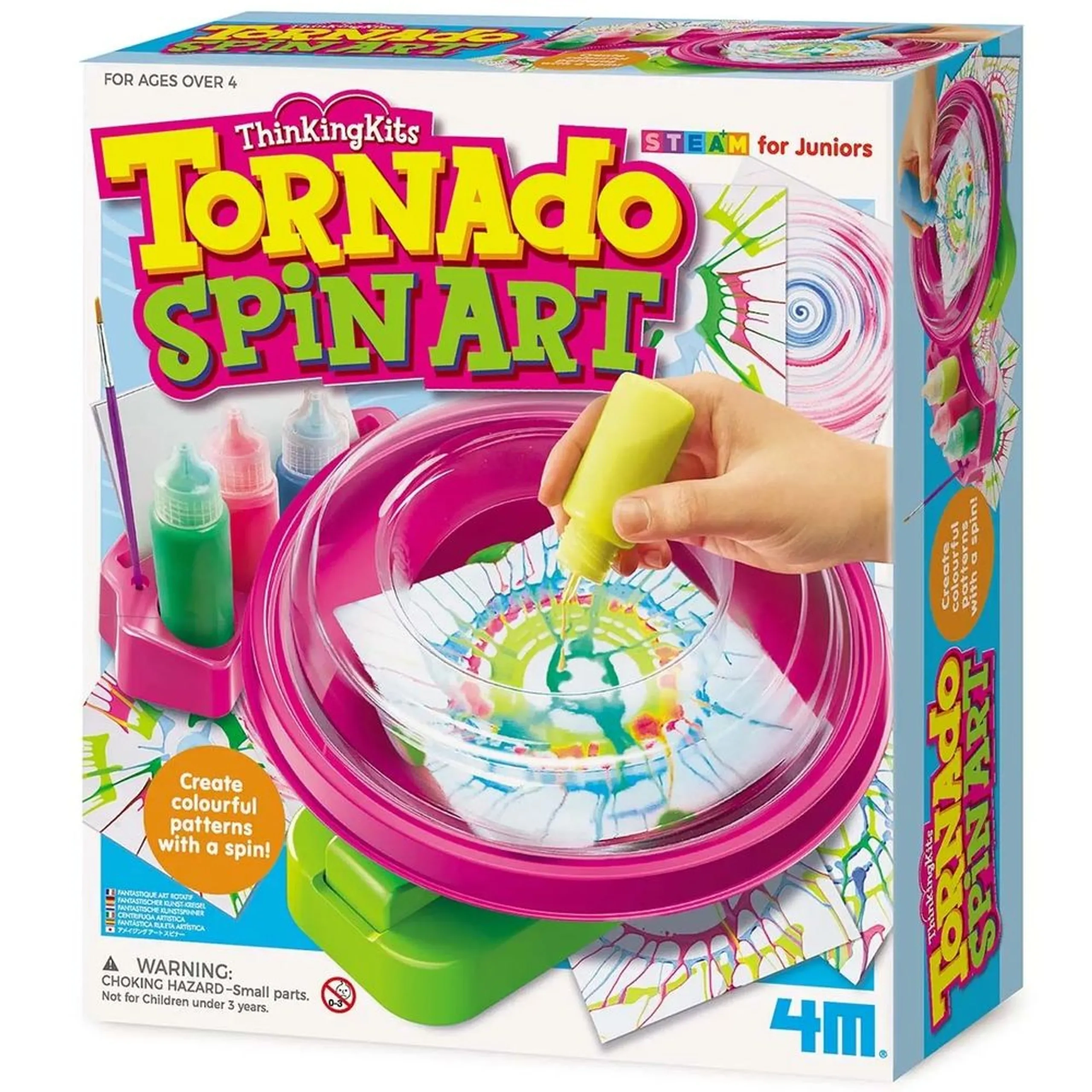 4M Tornado Spin Art Craft Kit - 4+ years